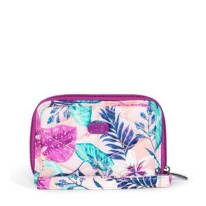 Lug Rodeo 2 Compact RFID Wallet - Unisex, Azalea Pink, Secure & Stylish